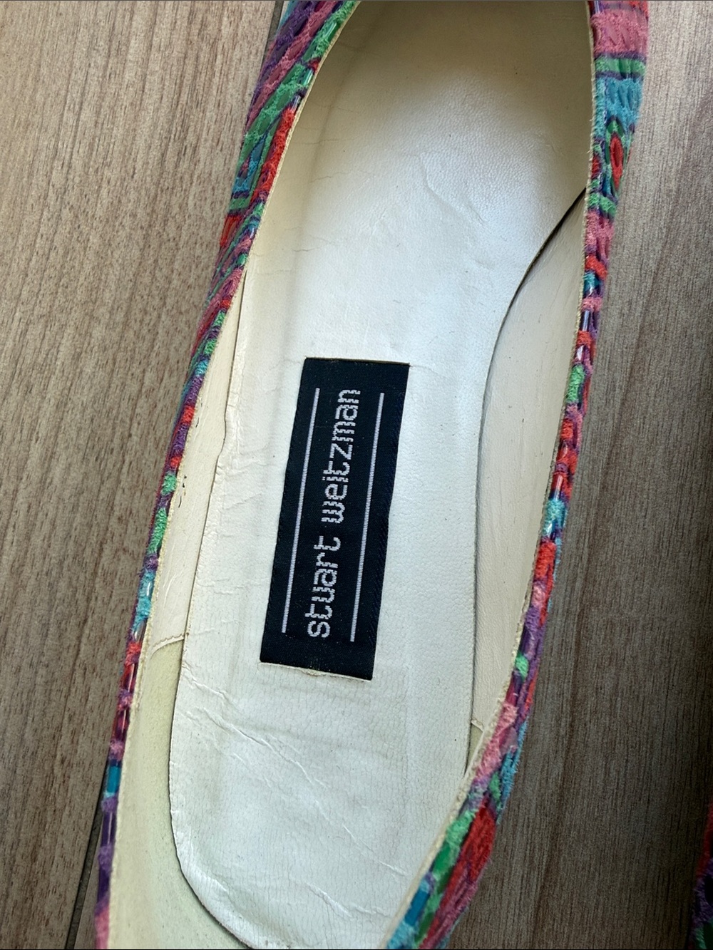 Stuart Weitzman Y2K Eclectic Quiet Luxury Paisley Ballet Flats Size 8.5 AA - Picture 3 of 7